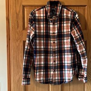 LANDS’ END MEN’S FLANNEL PLAID SHIRT